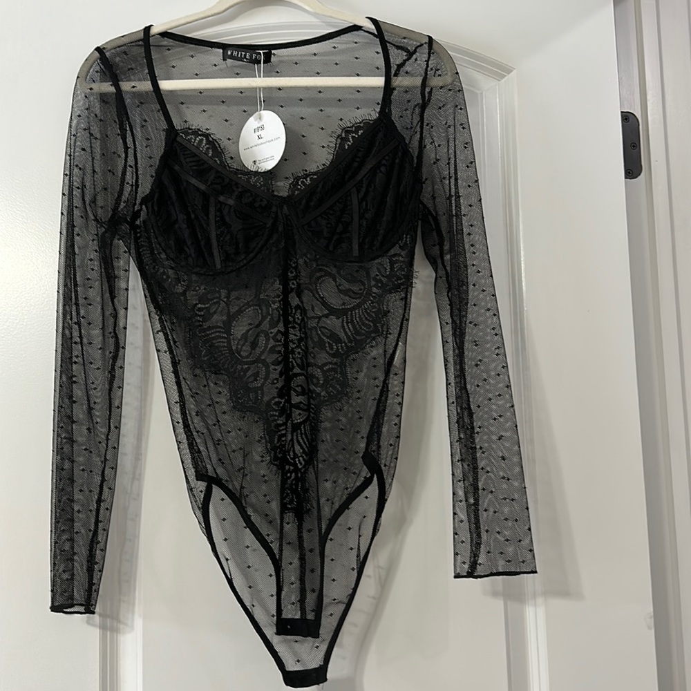 White fox boutique bodysuit